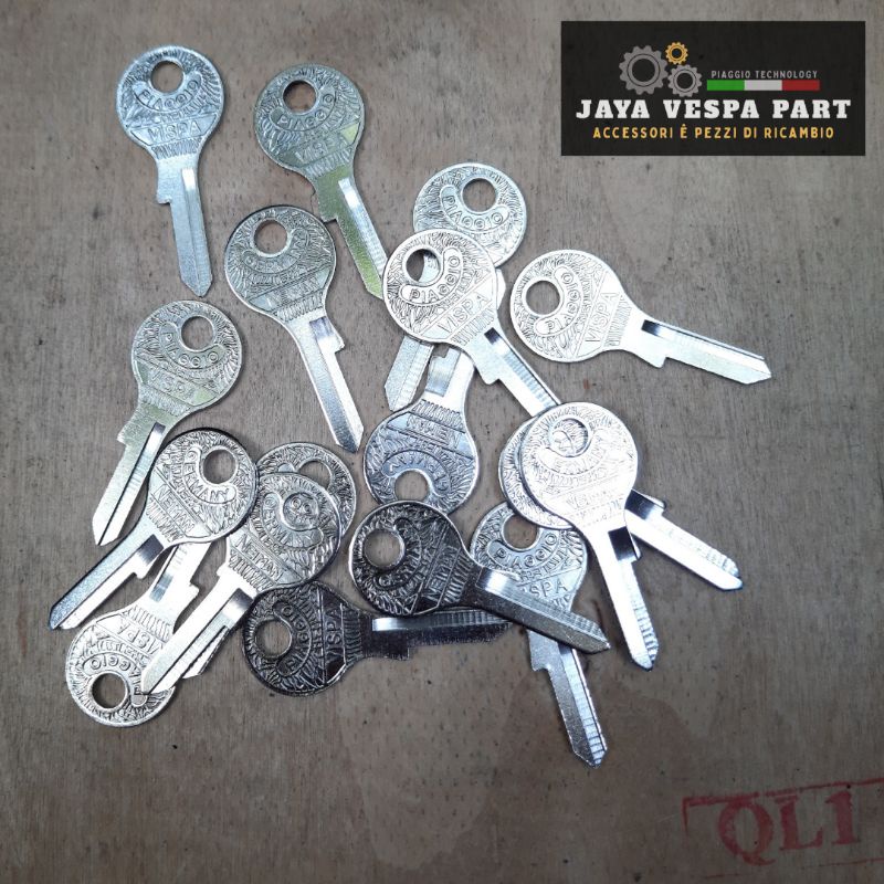 Anak Kunci Vespa/ Blank Kunci PTS Vespa Super Sprint  VBB Bajaj NEIMAN Piaggio VISPA GERMANY