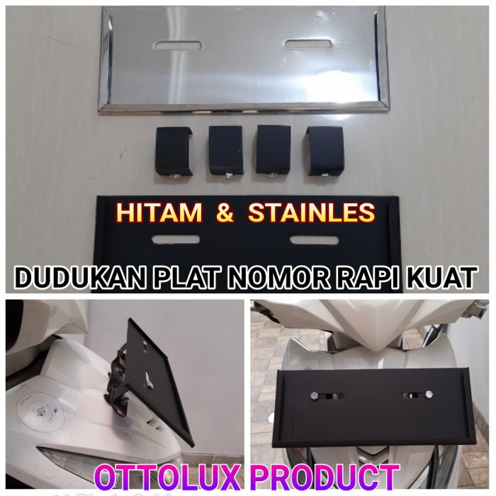 Dudukan Plat Tempat Plat Nomor Motor. Dudukan Plat Nomor Motor. Tatakan Plat Nomor