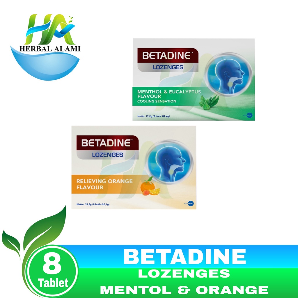 BETDINE LOZENGES - Betadine Permen Membantu Melegakan Tenggorokan