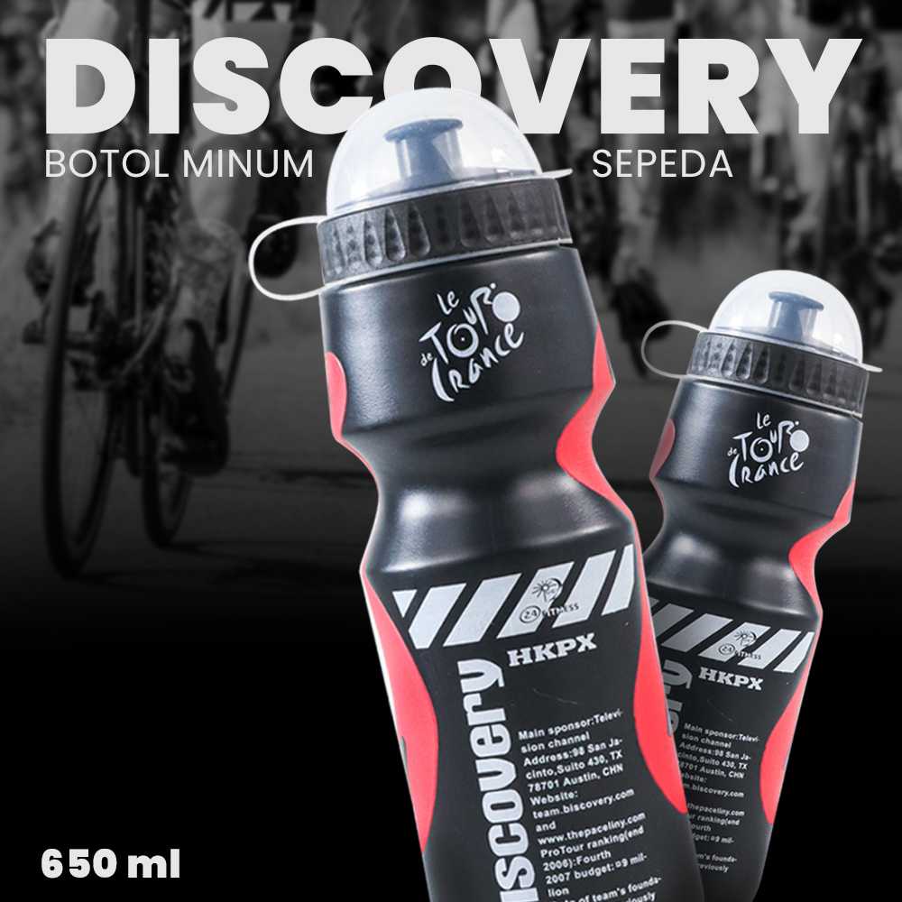 Discovery Botol Minum Sepeda Olahraga Plastik with Dust Cover 650ml - 3026