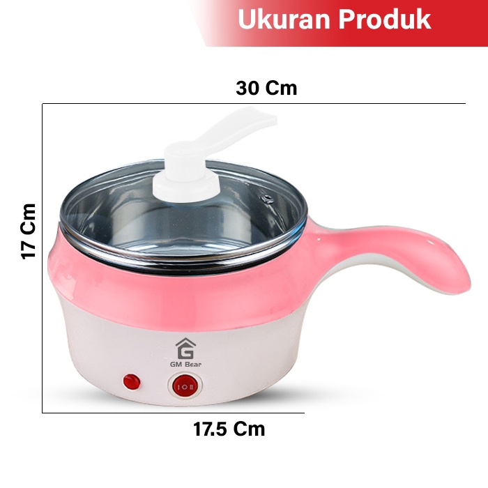 GM Bear Panci Listrik Serbaguna 1.2L P0259 - Electric Cooking Pot