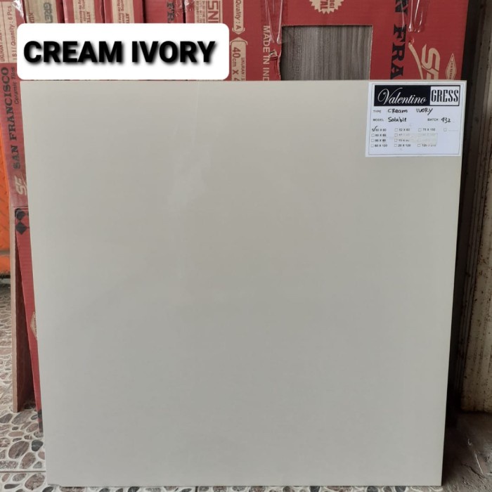 GRANIT 60X60 CREAM IVORY GLAZED POLISH - VALENTINO GRESS