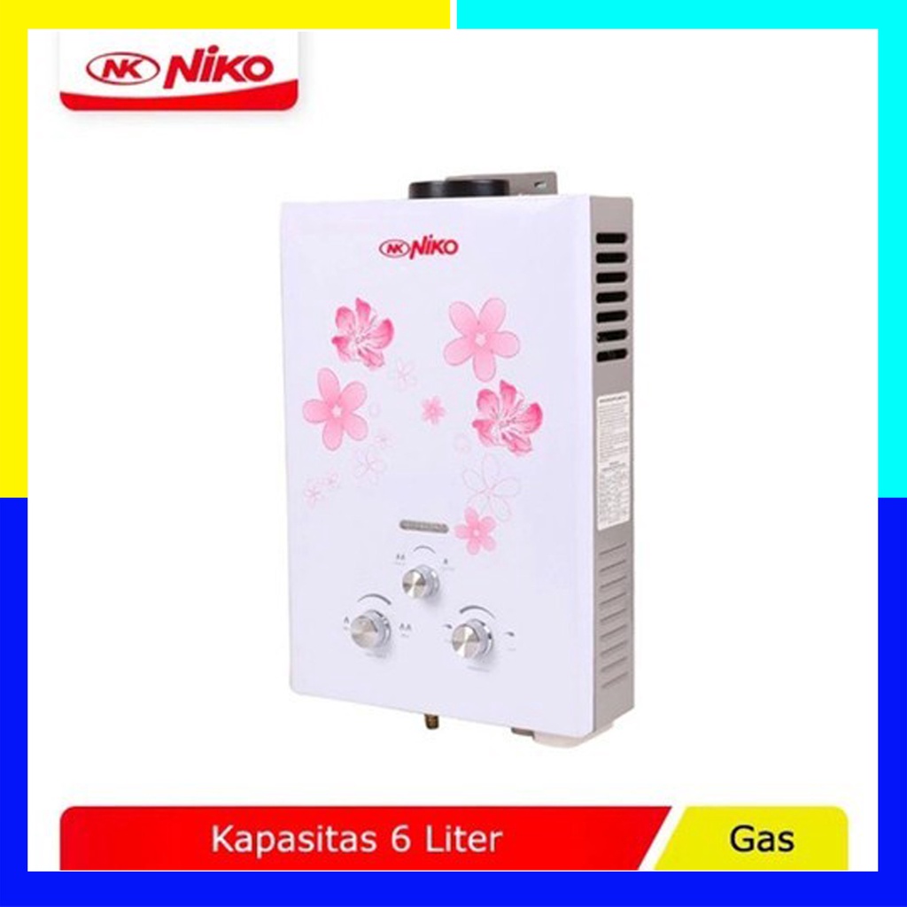 Niko NK-6LN Water Heater Gas Pemanas Air Mandi Gas 6 Liter