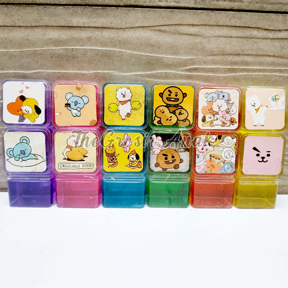 MURAH!!! SLIME BT21 KARAKTER BTS KPOP WARNA RANDOM