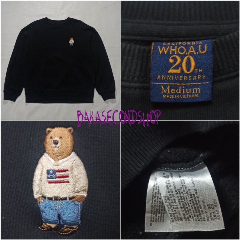 WHO AU Crewneck steve bear