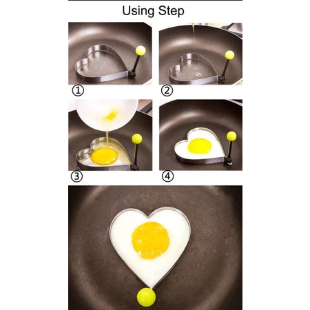 Cetakan Telur Ceplok Pancake Kue / Alat Cetakan Telur Goreng