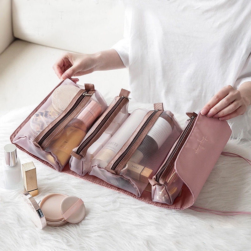 BABEE - TAS KOSMETIK TAS MAKE UP 4IN1 / TAS MAKEUP TRAVEL / TAS KOSMETIK KOREA