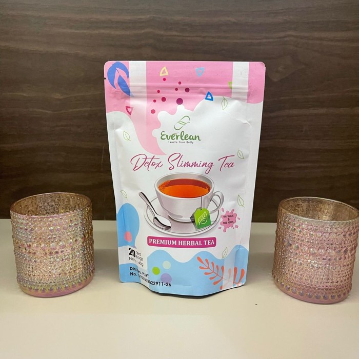 

ORIGINAL MURAH Everlean Slimming Detox Tea (ORIGINAL) (Free GIFT) herbal dinkes