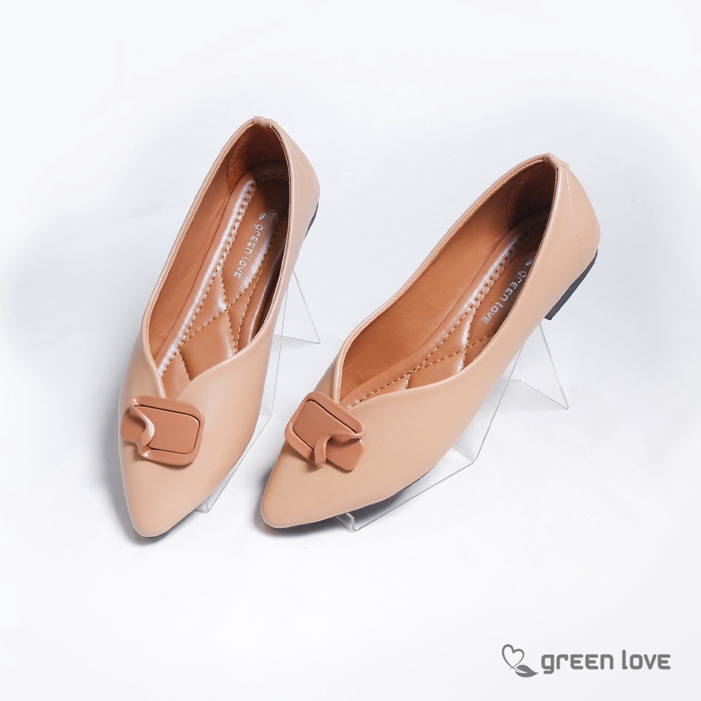 Green Love Sepatu Flat AMOUR