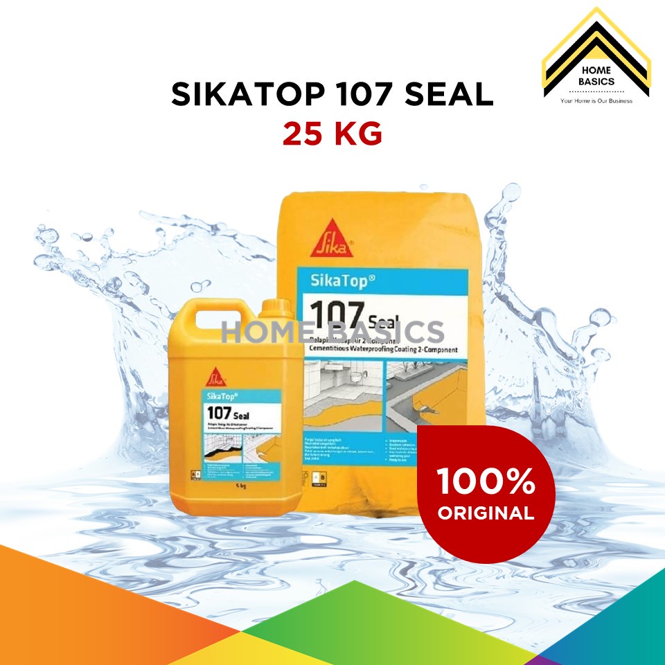Pelapis Anti Bocor SikaTop 107 Seal 25 Kg / Semen Kedap Air 2 Komponen Sika