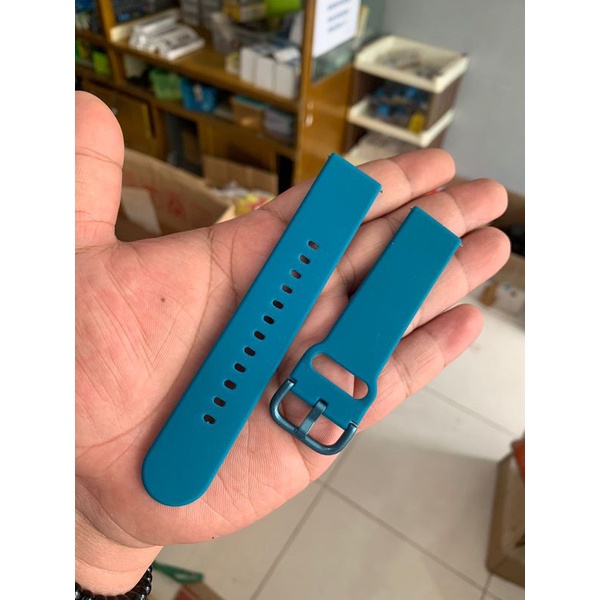 Strap Tali Jam Tangan silikon lembut Biru New model Size 20mm