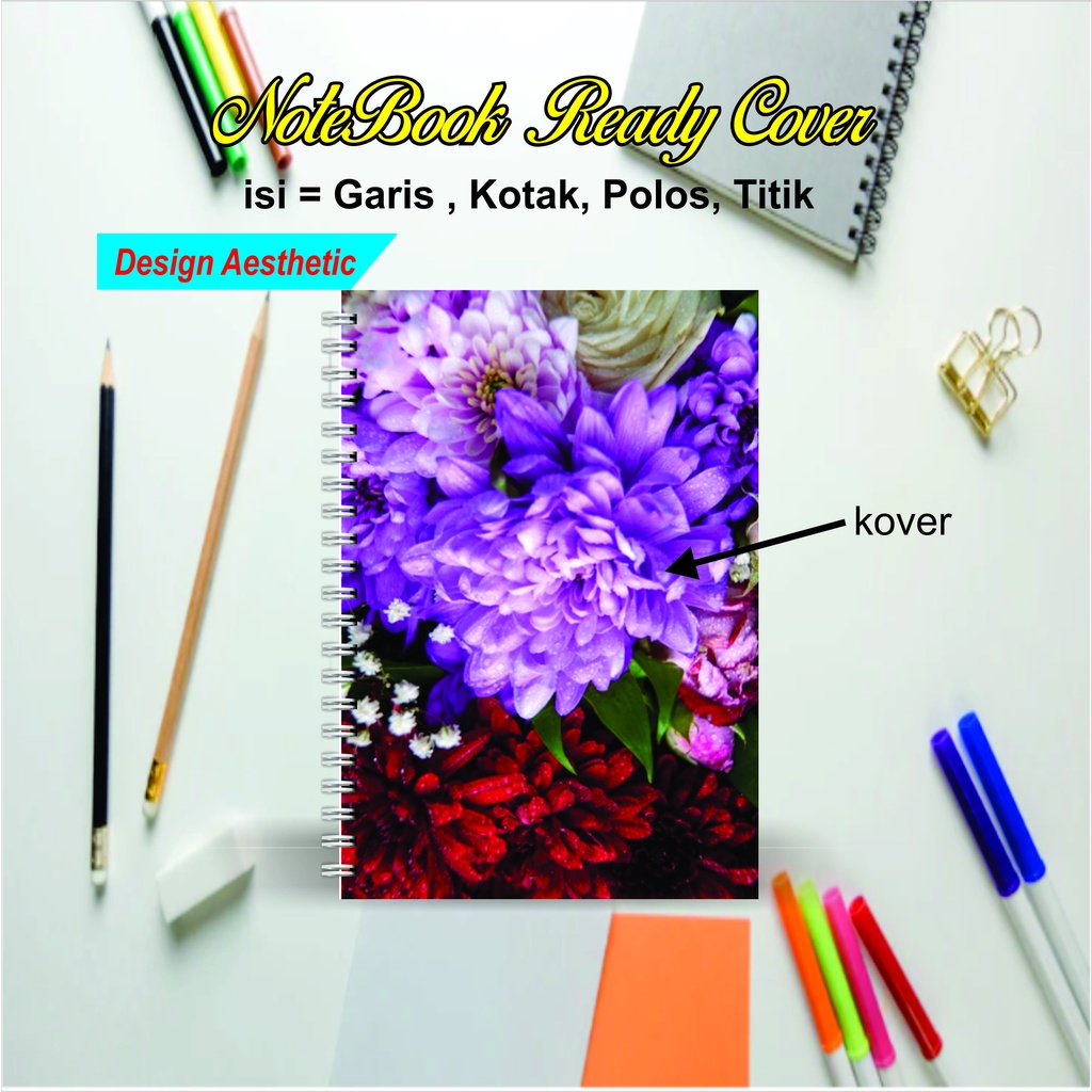 

Notebook Aesthetic | Ready Cover | A5 | 100 Page