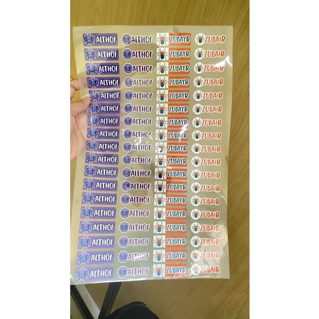 

UNYIK IRON ON LABEL STIKER LABEL SETRIKA MURAH
