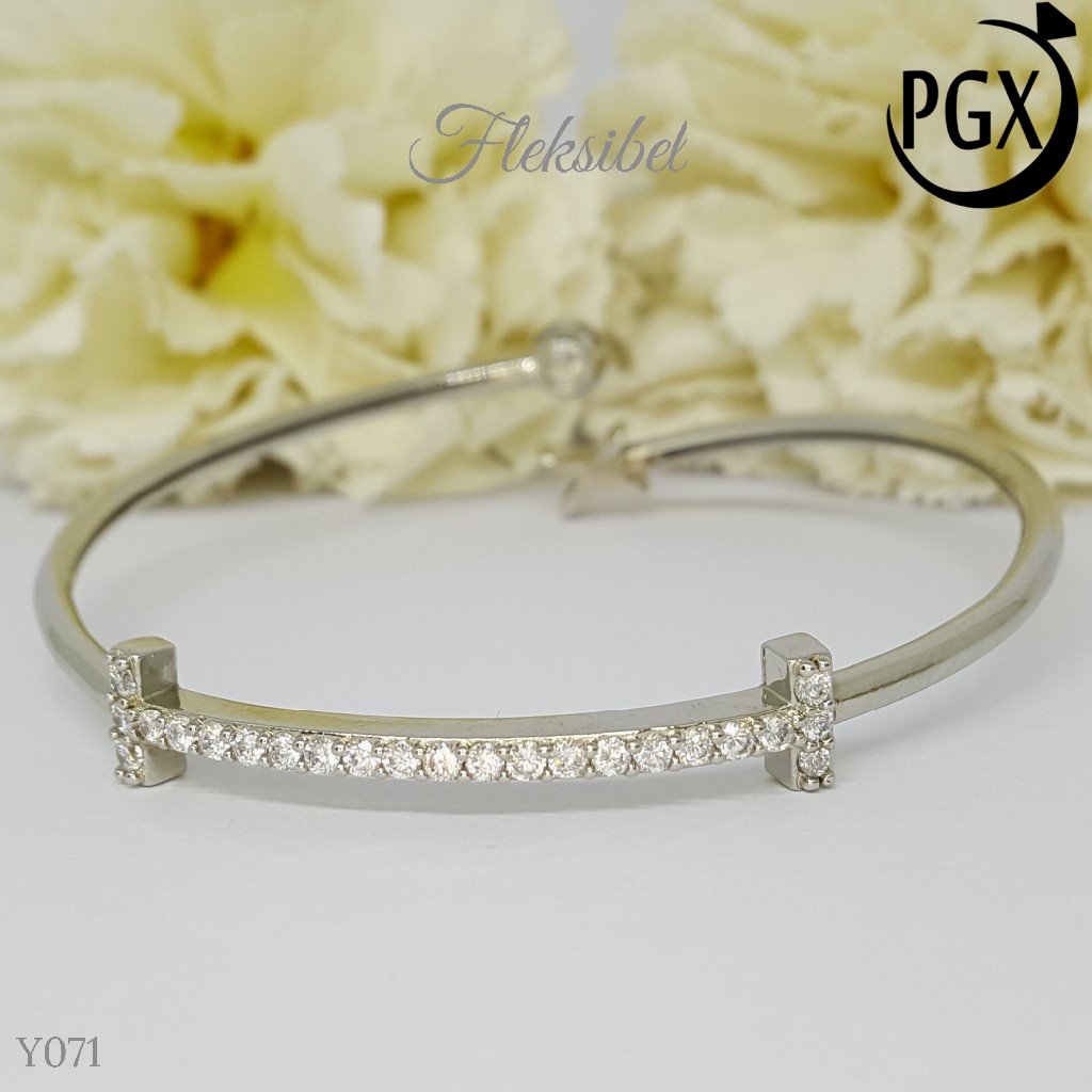 PGX Gelang Xuping Wanita Bangkok Bangle Aksesoris Perhiasan Lapis Emas - Y071