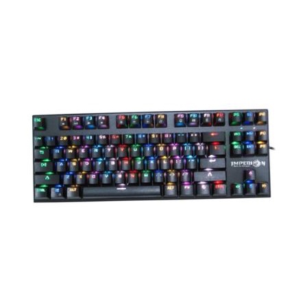 Keyboard gaming imperion wired usb mechanical 87 keys tkl rgb mech 7 mech7 mark II kg-507