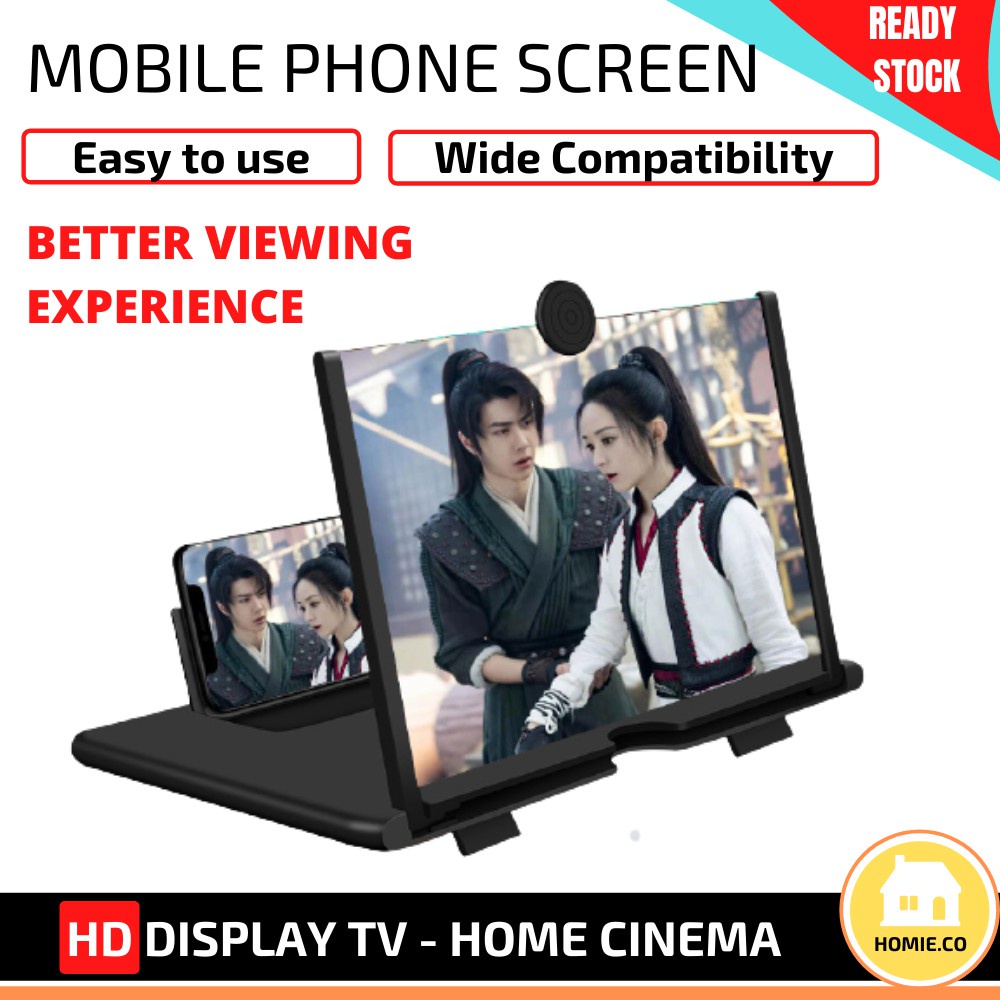 Screen Pembesar Layar Kaca Hp Smartphone Ponsel Universal Jernih Untuk Nonton Anti Radiasi Original 