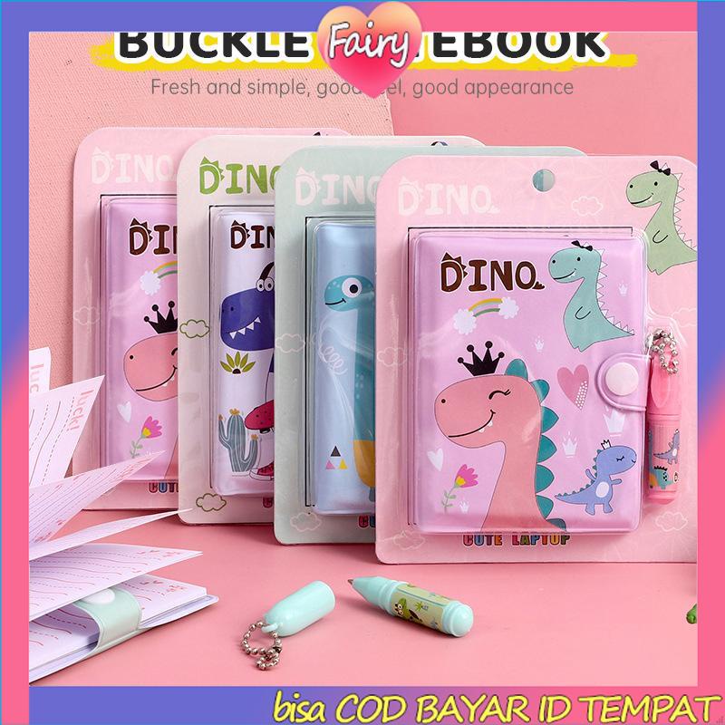 

Kartun Kreatif Notebook Portabel Mini Dengan Set Bolpoin F