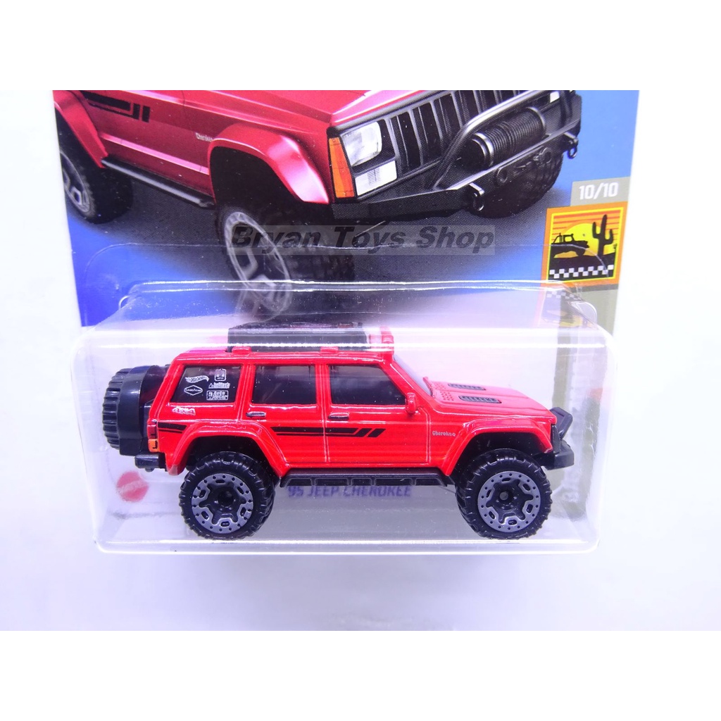 Hot Wheels 95 Jeep Cherokee Merah