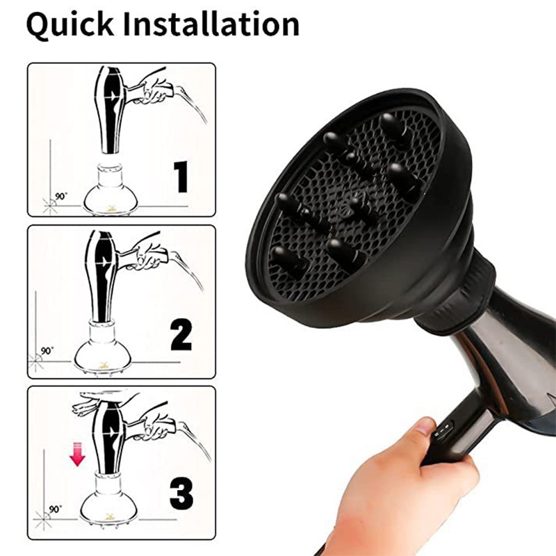 Diffuser Pengering Rambut/Collapsible Hair Dryer Diffuser/Corong Hair Dryer Lipat/Cover Diffuser Hair Dryer