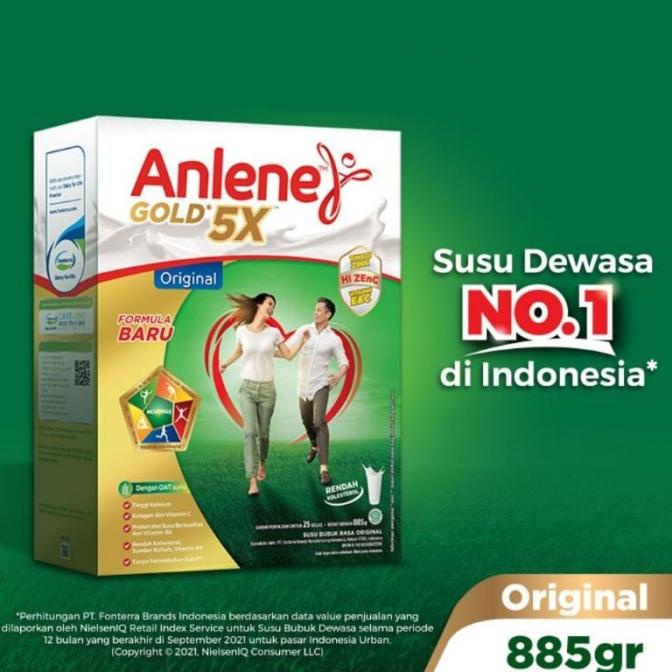 [ COD ] Anlene Gold 5x Original 885 gram - Susu Lansia untuk Tulang dan Sendi