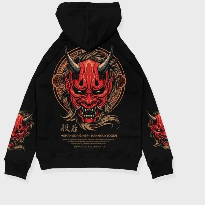 HOODIE MEMPHIS ORIGINS HANNYA KYOGEN / SWEATER MEMPHIS / HOODIE JAPANESE