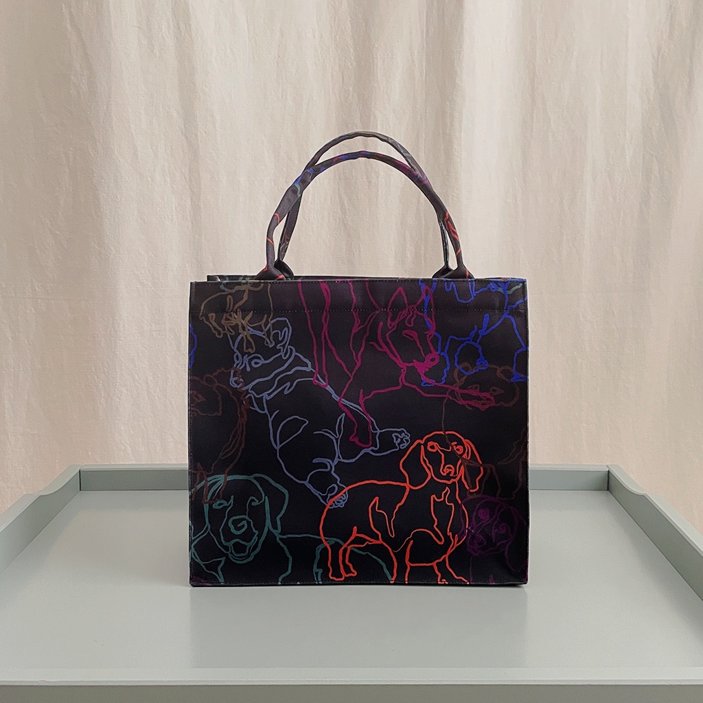 Tas Tote Library Small - Guguk Ceria