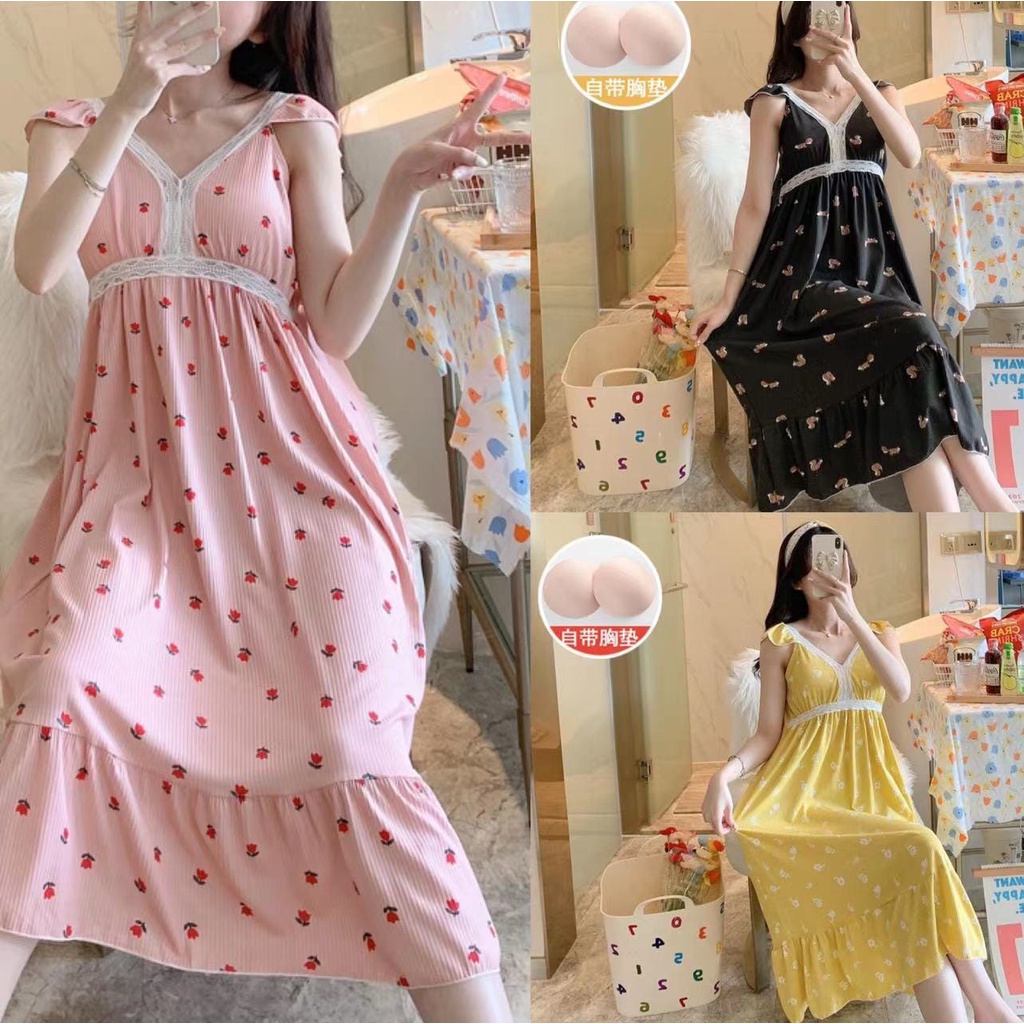 TELLY ➡️ 325 Daster Longgar Korea Pakaian Wanita Baju Tidur Wanita Import