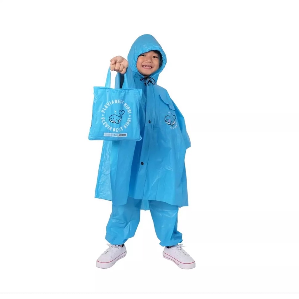 FELWINSHOP Jas Hujan Anak Poncho Celana Plevia Best Kids 120 Kid