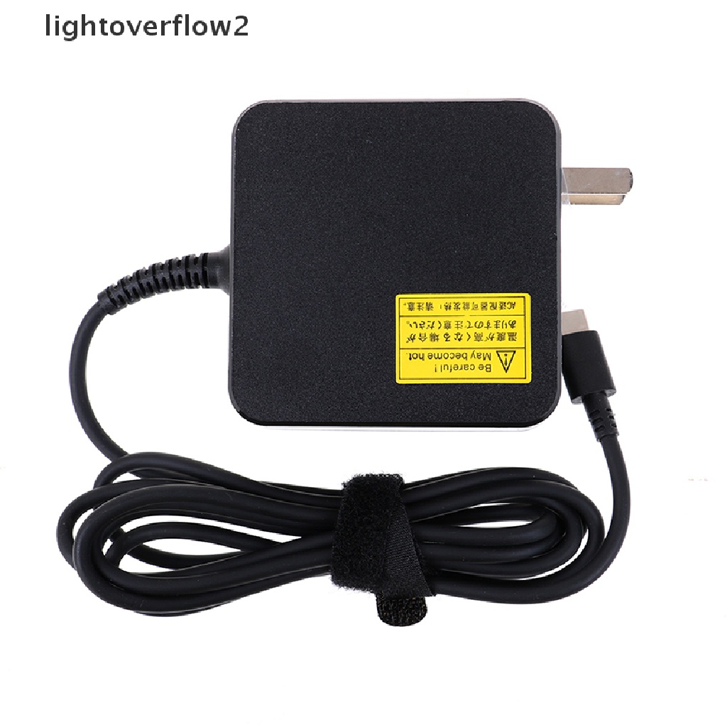 (lightoverflow2) Adapter Power Charger USB Tipe-C 65W Untuk HP / Laptop