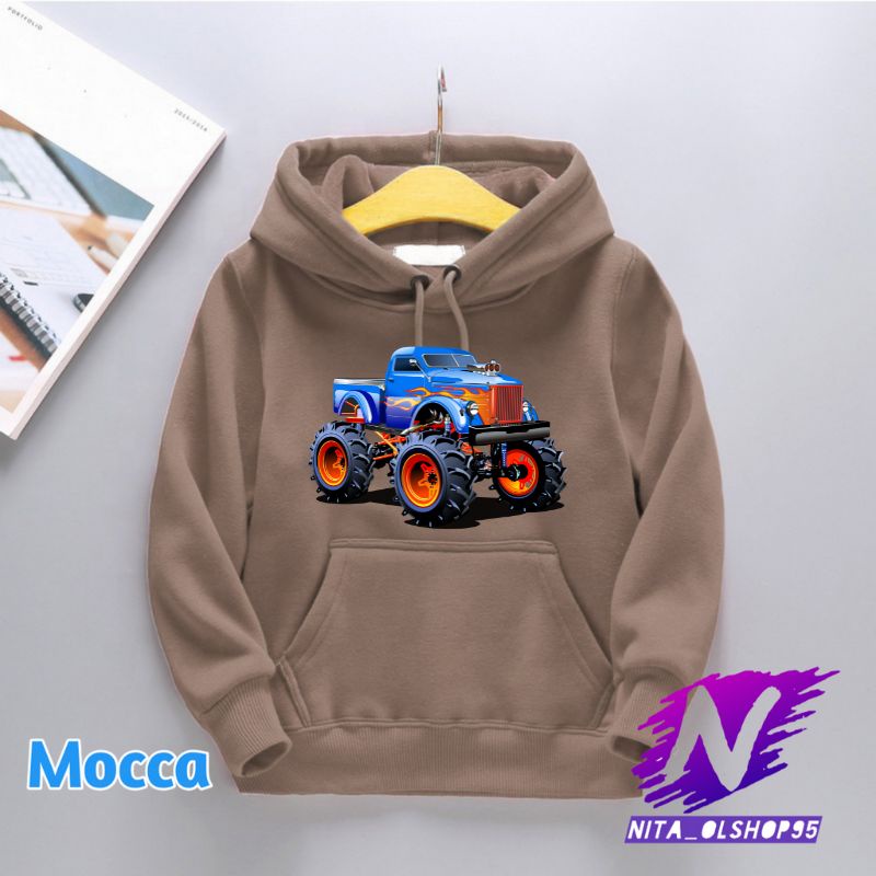 hoodie anak mobil monster