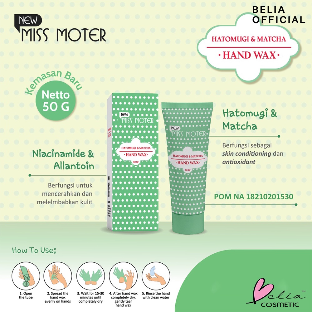 ❤ BELIA ❤ SYB Miss Moter Hand Wax &amp; Face Wax Series | Cherry Blossom Face Wax | Matcha &amp; Milk Hand Wax | Masker Wajah | Masker Tubuh (✔BPOM)