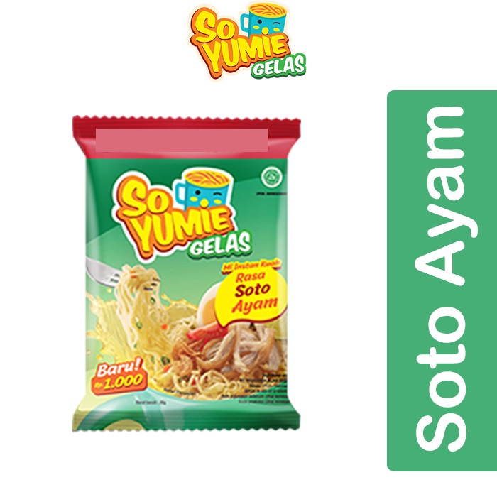 

PROMO SO YUMIE MIE GELAS 1 RENCENG ISI 10 + 1 SACHET - Soto Ayam