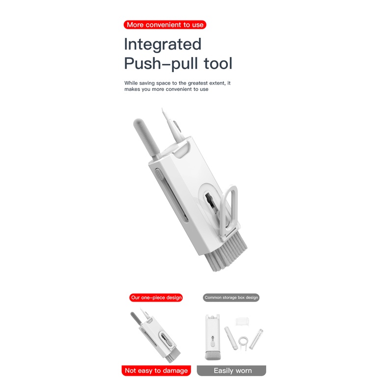 8in1 Pen Brush Pembersih Multifungsi Untuk Headset / Keyboard