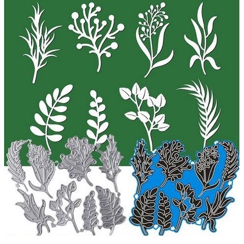 

Hari Ini Cutting Dies - End Branch Leaves Pattern (8Pcs) #03 Hemat