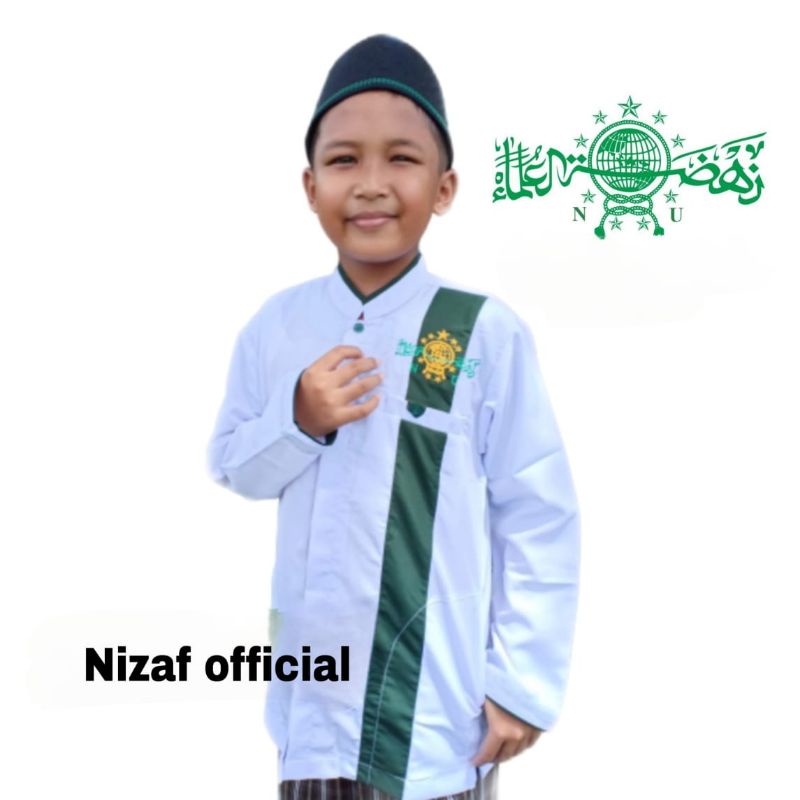 BAJU KOKO NU ANAK LAKI LAKI   umur 7_15tahun