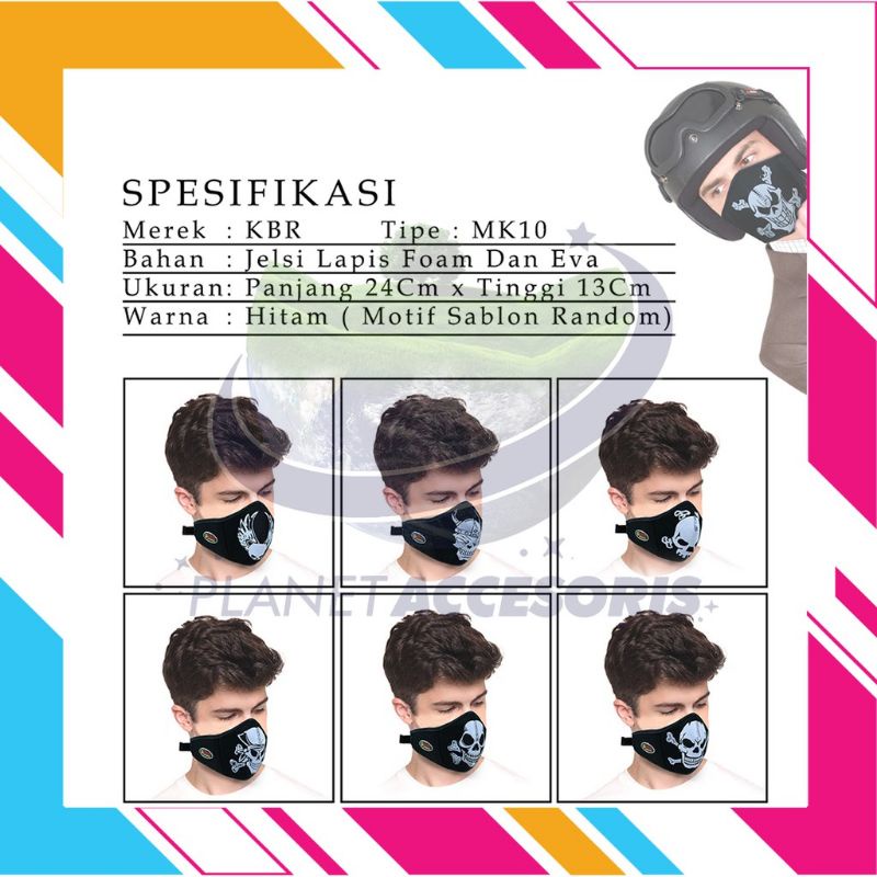 Masker sablon motif KBR