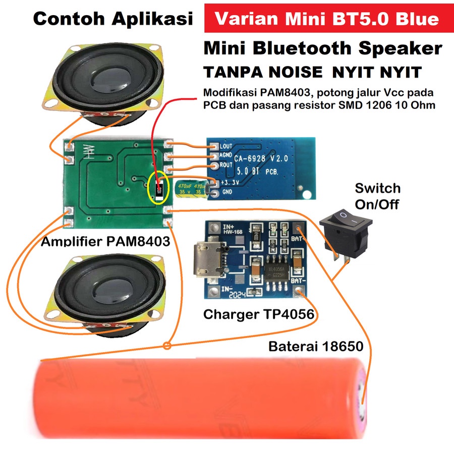 Mini Modul Bluetooth HIFI Stereo Audio Receiver Module Board Micro USB