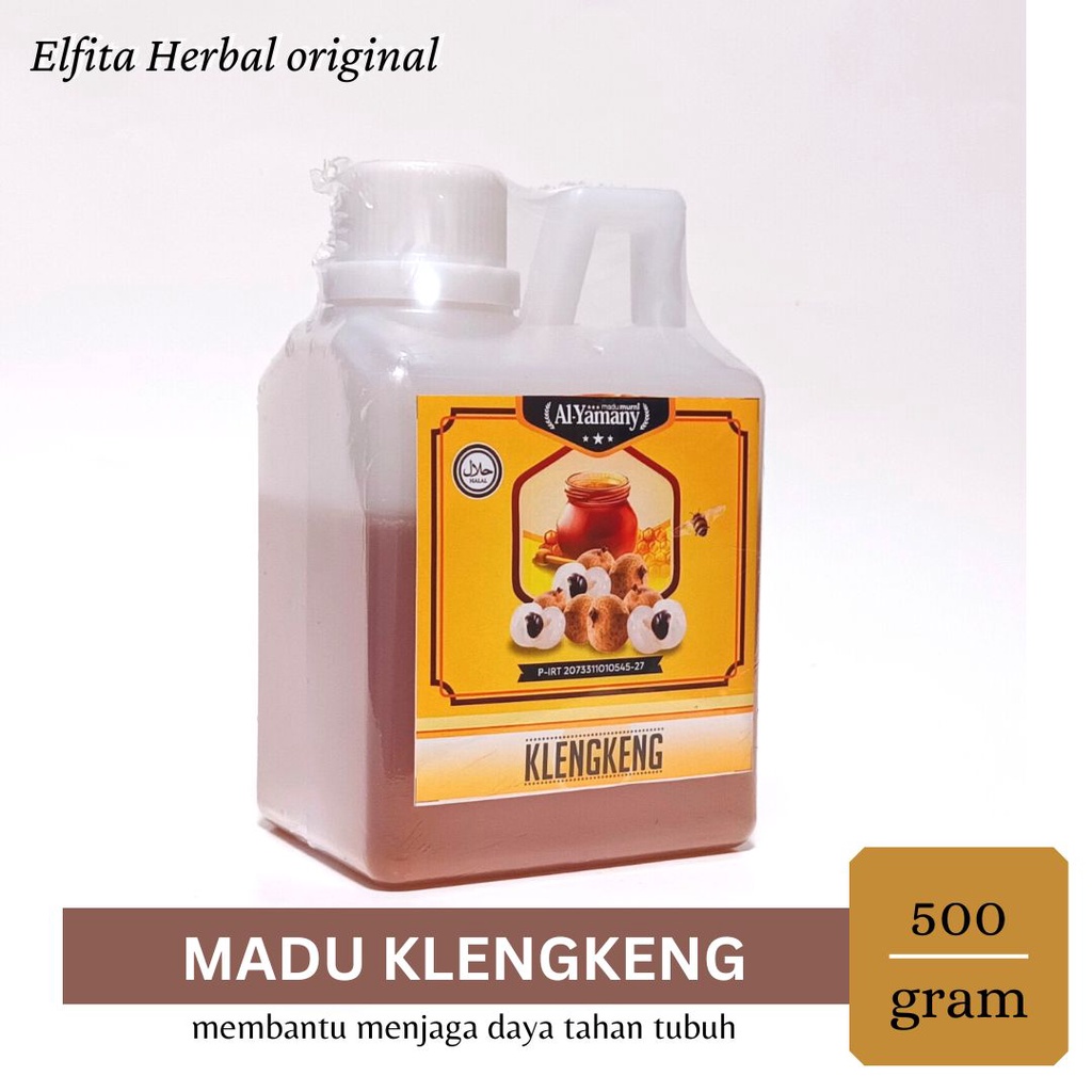 

Madu Klengkeng Kelengkeng Al Yamany 500 gram Asli Murni