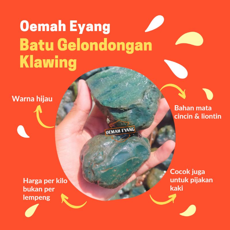Jual Batu Hias Klawing pancawarna akik gelondongan alam batu Warna