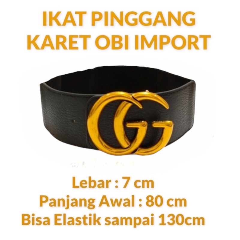 UP PROMO Belt wanita / Tali pinggang / Ikat pinggang wanita karet obi import elastik 7cm 00435-00454