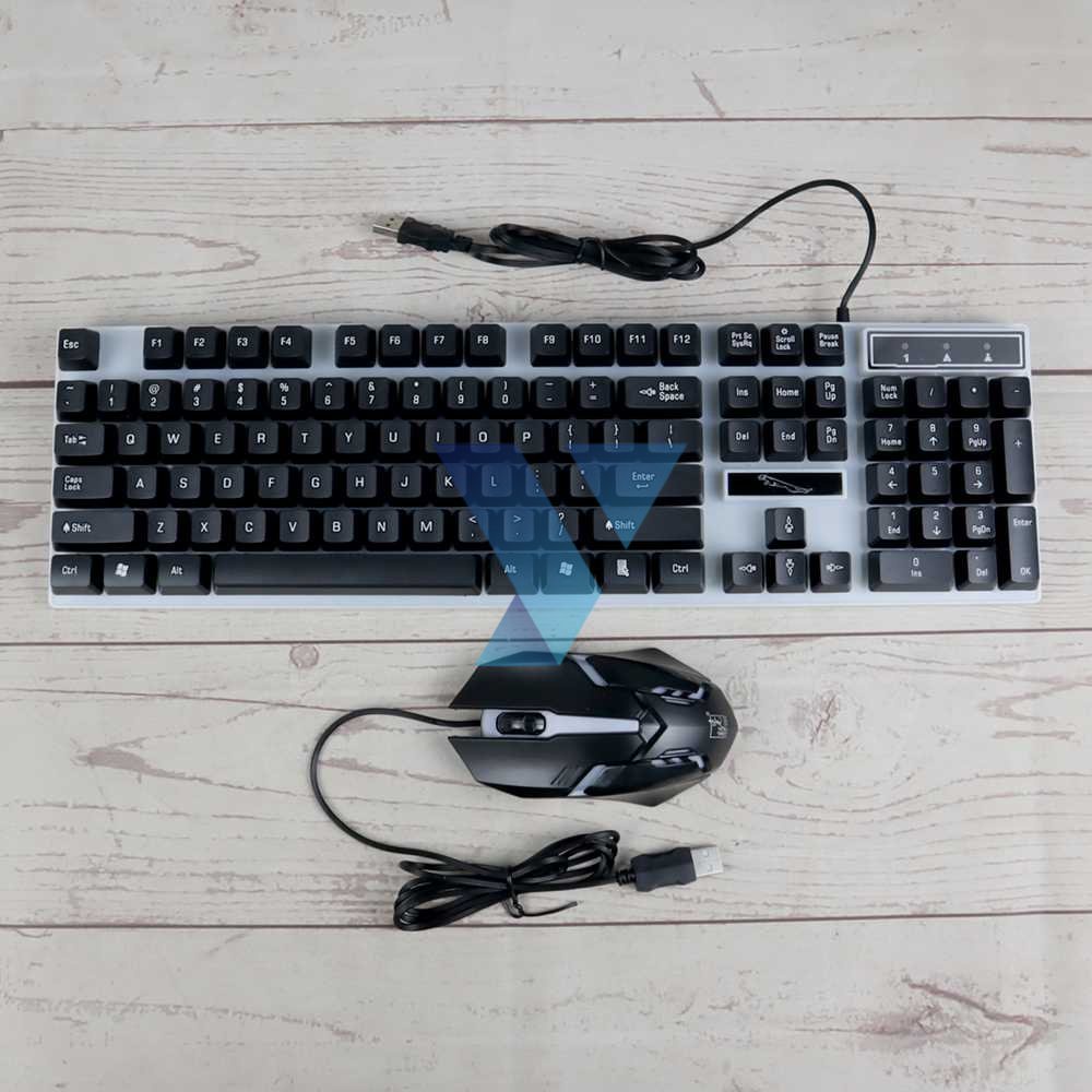 ZHUIGUANGBAO Combo Gaming Keyboard RGB Mechanical Feel with Mouse G21B ( Al-Yusi )