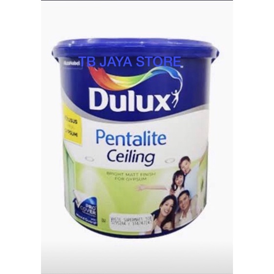 DULUX PENTALITE CEILING PUTIH WHITE CAT KHUSUS PLAFON GYPSUM 25 KG