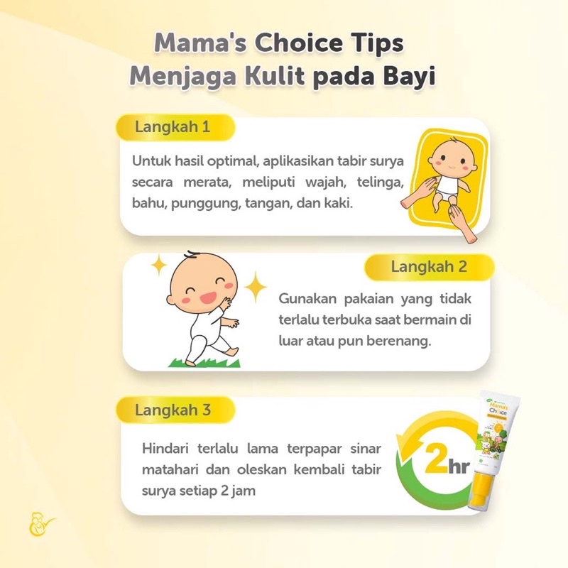 Sunscreen Bayi SPF30++ - Baby Gentle Sunscreen Mama's Choice (Baby Sunscreen Face and Body) n