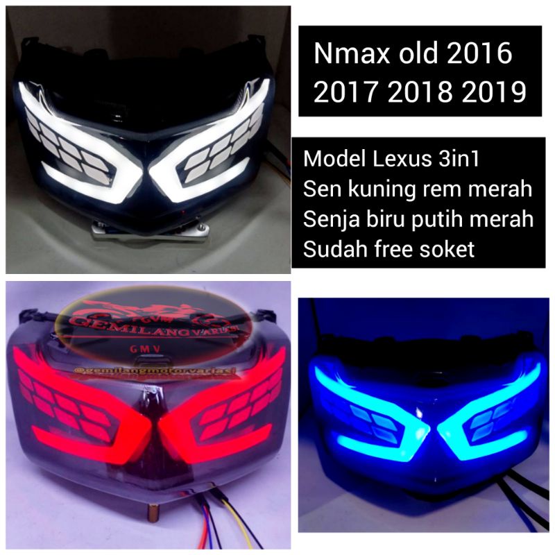 Jual Lampu Belakang Nmax Old 2019 Model Lexus Stoplamp Nmax Old Stop