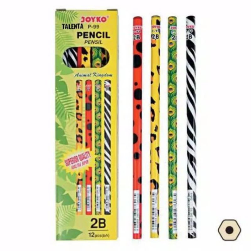 

(isi3)Pencil/Pensil 2b Joyko Motif Animal lucu