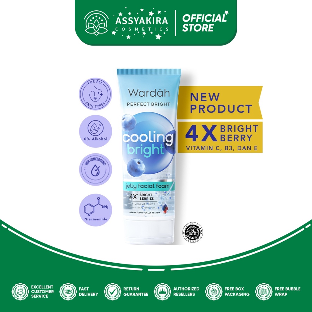 Wardah Perfect Bright Cooling Bright Jelly Facial Foam