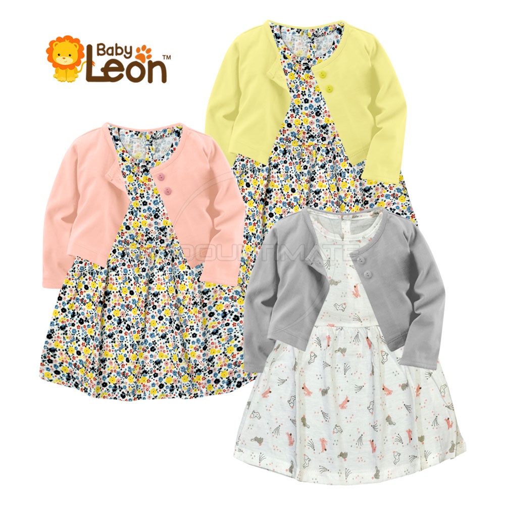 Rok Bayi Perempuan Setelan Cardigan Bayi BABY LEON + Dress Bayi Pakaian Bayi Perempuan SBJ-CR3 Baju Bayi Balita Cewek Baju Pesta Bayi Jaket Outer Bayi Baju Dress Gaun Bayi Perlengkapan Bayi Perempuan Bayi Cewek Pakaian Bayi Balita Perempuan