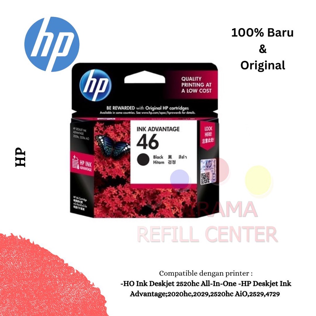 Tinta Cartridge HP 46 Original