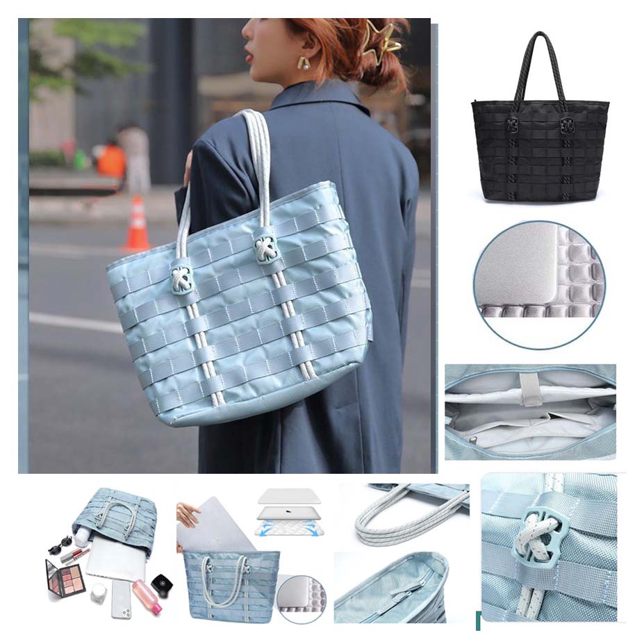 Tas Laptop Jinjing Waterproof Extra Padded Shockproof 13 14 inch