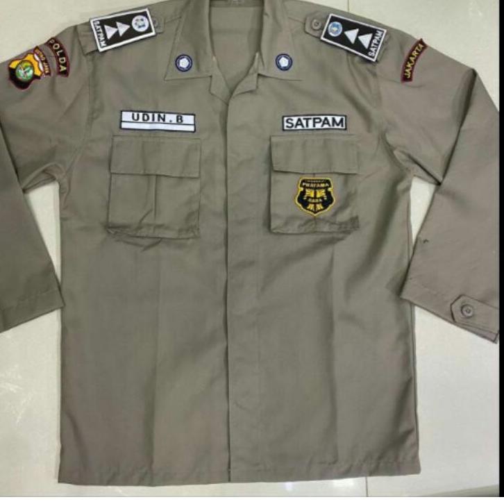 Terpercaya seragam PDL satpam baru, baju PDH satpam coklat
